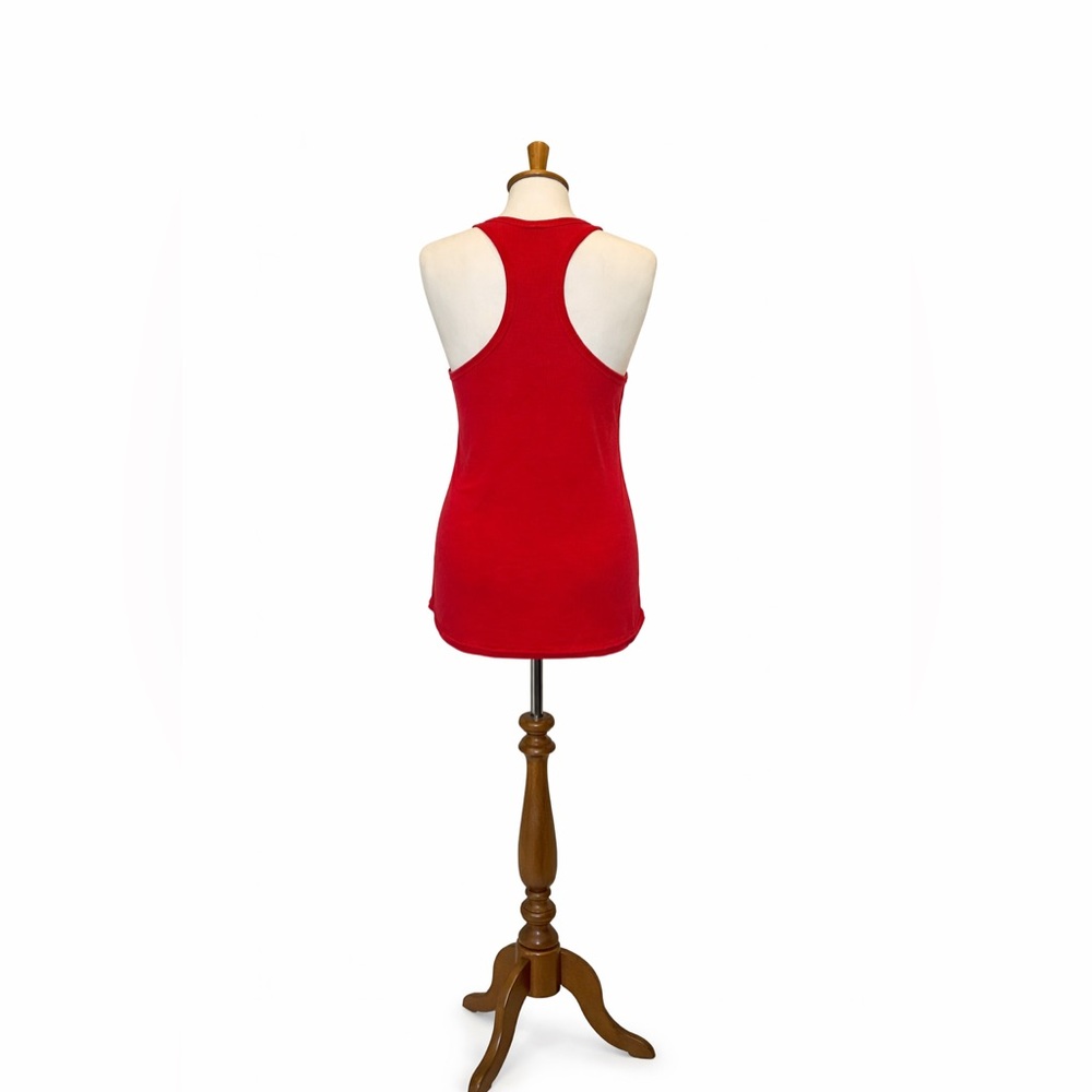 Free People Intimately Ribbed Racerback Tank Top Red Stretch Layering NWOT - Picture 3 of 7